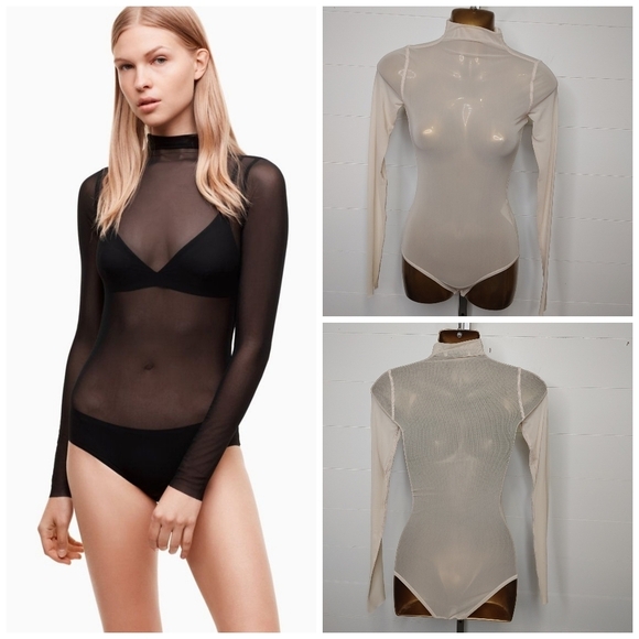 ARITZIA Wilfred Free Zosia mesh bodysuit XXS - Picture 1 of 10